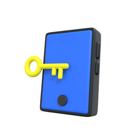 Phone Key  3D Icon
