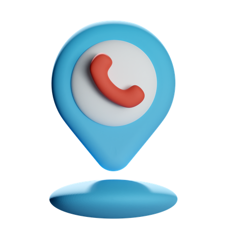 Phone Location Pin  3D Icon