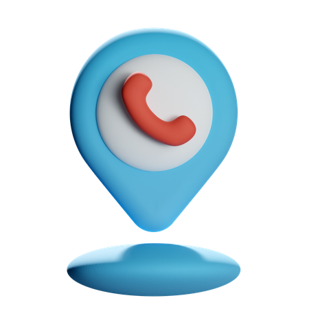 Phone Location Pin  3D Icon