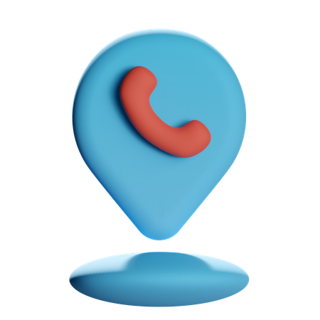 Phone Location Pin  3D Icon