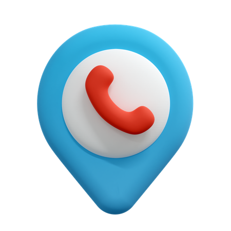 Phone Location Pin  3D Icon
