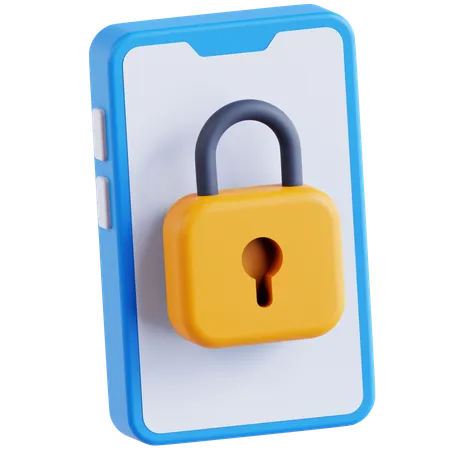 Phone lock  3D Icon