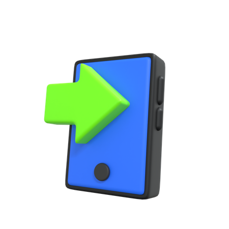 Phone Login  3D Icon