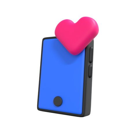 Phone Love  3D Icon