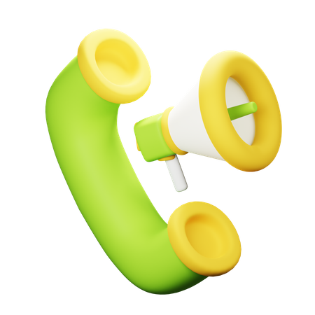 Phone Marketing  3D Icon