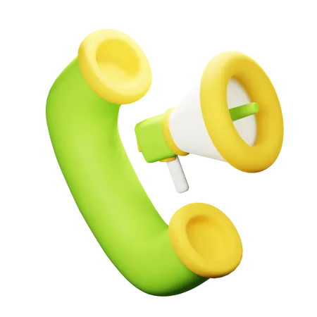 Phone Marketing  3D Icon