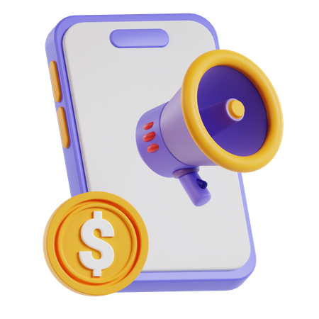 Phone Marketing  3D Icon