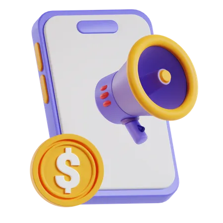 Phone Marketing  3D Icon