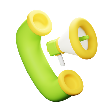 Phone Marketing 3D Icon