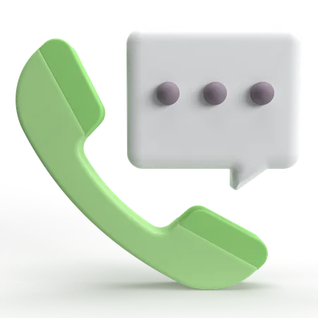 Phone Message  3D Icon