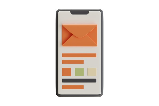 Phone Message  3D Icon