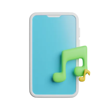 Phone Music  3D Icon