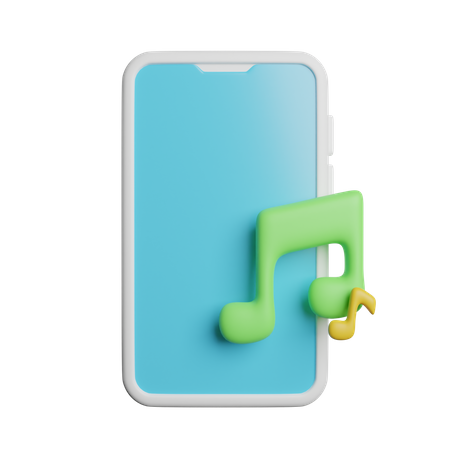 Phone Music  3D Icon