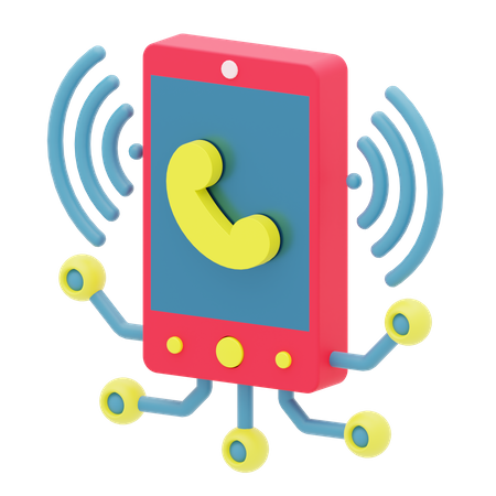 Phone Network  3D Icon