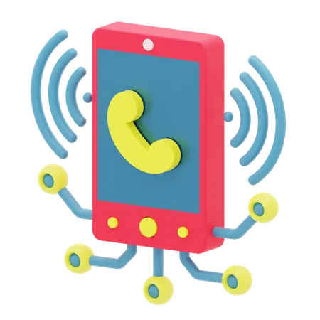 Phone Network  3D Icon