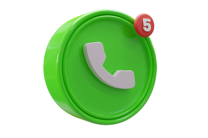 Phone Notification  3D Icon