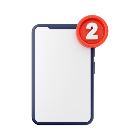 Phone Notification  3D Icon
