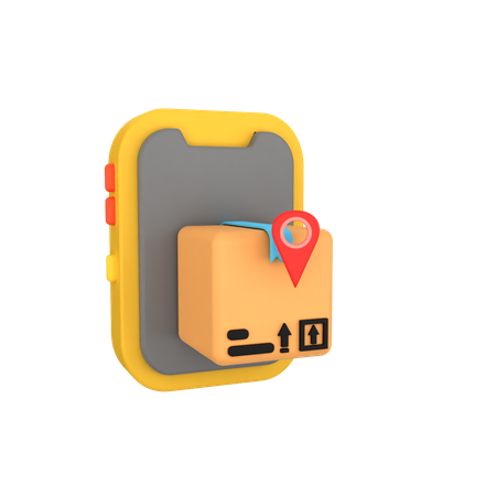 Phone Package Location  3D Icon