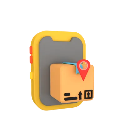 Phone Package Location  3D Icon