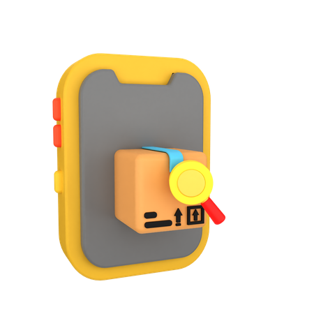 Phone Parcel Search  3D Icon