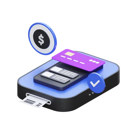 Phone Payment  3D Icon