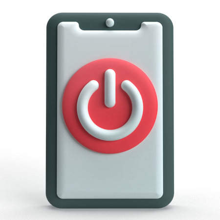 Phone Power Button  3D Icon