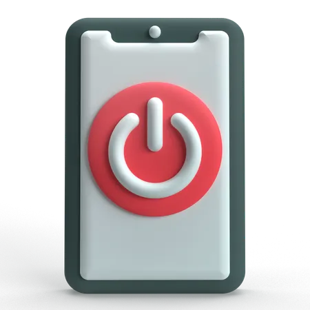 Phone Power Button  3D Icon