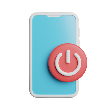 Phone Power Button  3D Icon