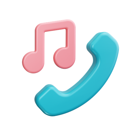 Phone ringtone  3D Icon