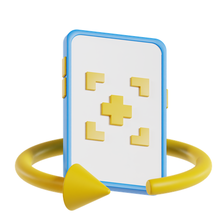 Phone Rotate  3D Icon