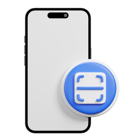 Phone Scan  3D Icon