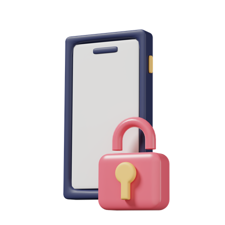 Phone Secure  3D Icon