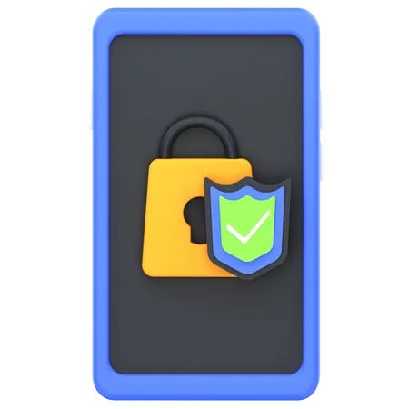 Phone Security  3D Icon
