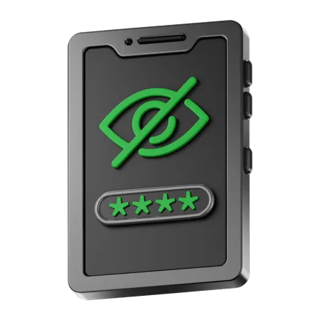 Phone Security  3D Icon