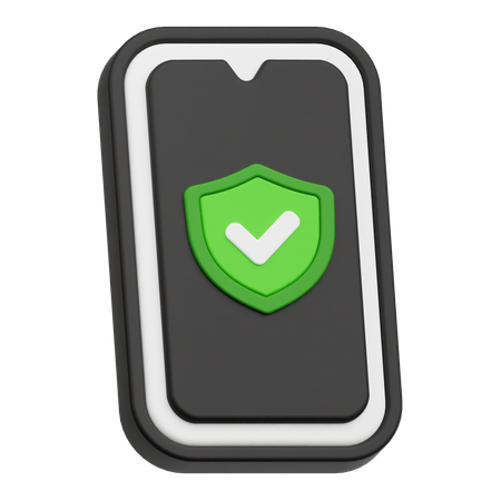 Phone security  3D Icon