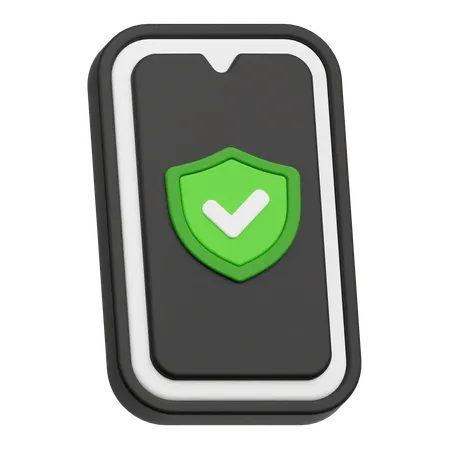 Phone security  3D Icon