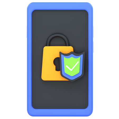 Phone Security  3D Icon