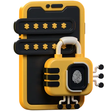 Phone Security  3D Icon