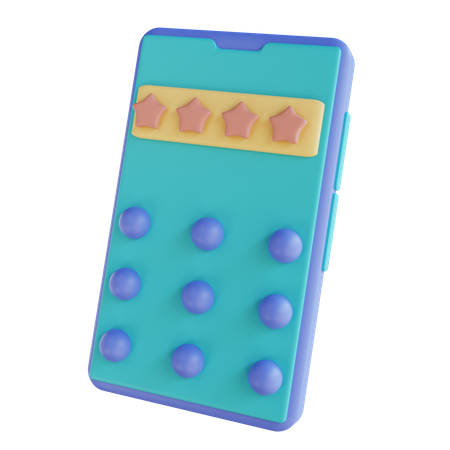 Phone Security Pattern  3D Illustration