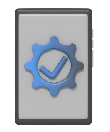 Phone setting checklist  3D Icon