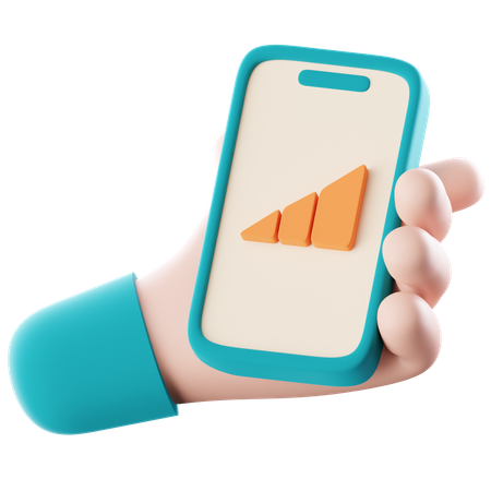 Phone Signal 2  3D Icon
