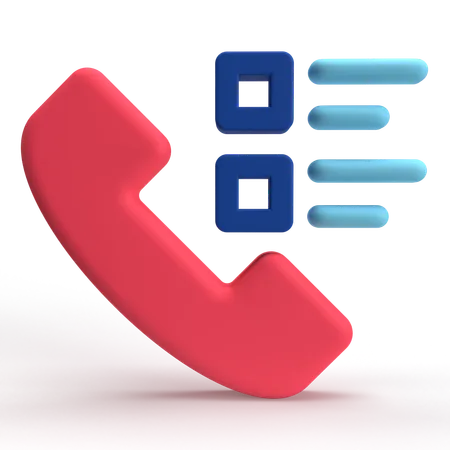 Phone Survey  3D Icon