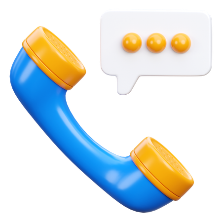 Phone Talk  3D Icon