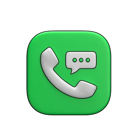 Phone Talk  3D Icon