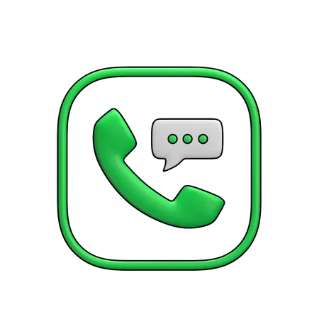 Phone Talk  3D Icon