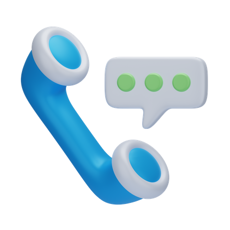 Phone Talk  3D Icon