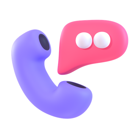 Phone Talk  3D Icon