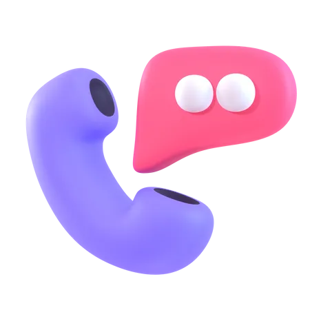 Phone Talk  3D Icon