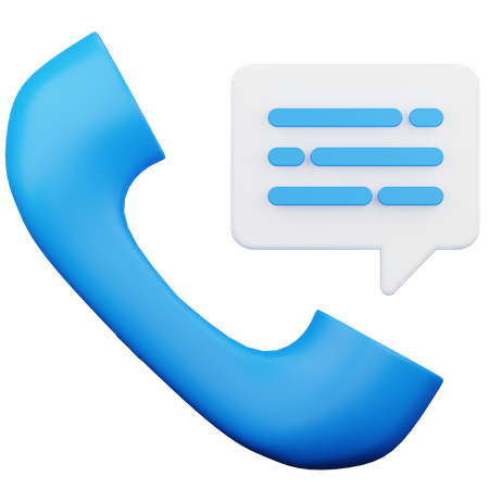 Phone Talk  3D Icon