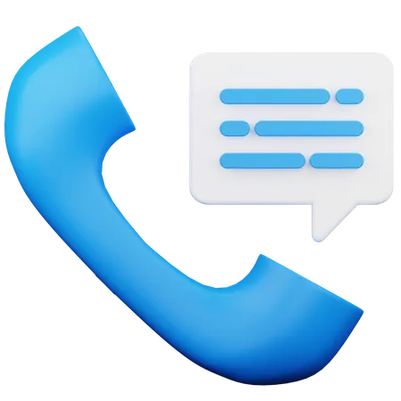 Phone Talk  3D Icon